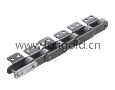 免加油自潤滑帶A1/A2附件雙倍節距輸送鏈 免加油自潤滑帶A1/A2附件雙倍節距輸送鏈