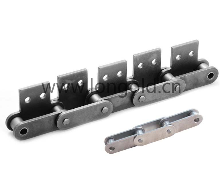 每2節帶SA1/SA2附件表面涂層雙倍節距鏈 NP規格 每2節帶SA1/SA2附件表面涂層雙倍節距鏈 NP規格