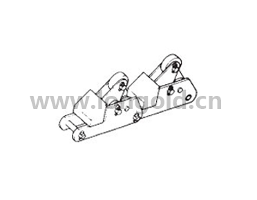 帶滾子傾斜推頭(RCD)附件的大型輸送鏈 帶滾子傾斜推頭(RCD)附件的大型輸送鏈