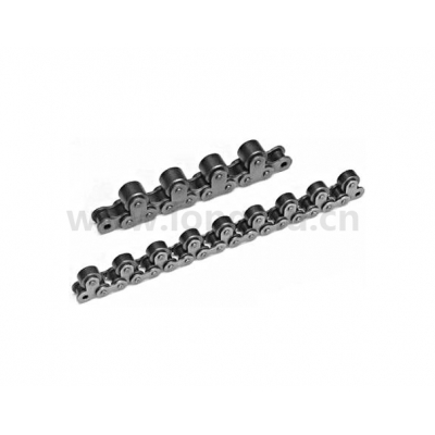 單排短節距不銹鋼帶頂置滾輪輸送鏈 單排短節距不銹鋼帶頂置滾輪輸送鏈